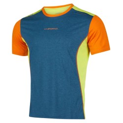La Sportiva camiseta hombre Tracer storm blue/lime punch