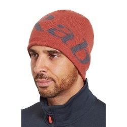 RAB gorro logo Beanie - tuscan red/graphene