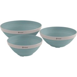 Outwell set 3 cuencos colapsables azul