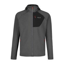 RAB chaqueta Superflux Hoody hombre graphene/black