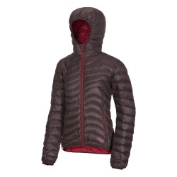 Ocun Tsunami mujer chaqueta plumas - chocolate garnet red