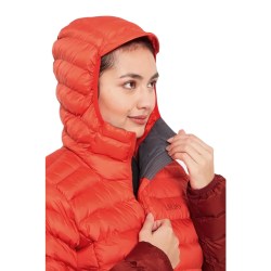 RAB Cirrus Alpine Jkt mujer - red grapefruit/tuscan red